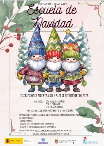 Cartel escuela navidad Cartel escuela navidad